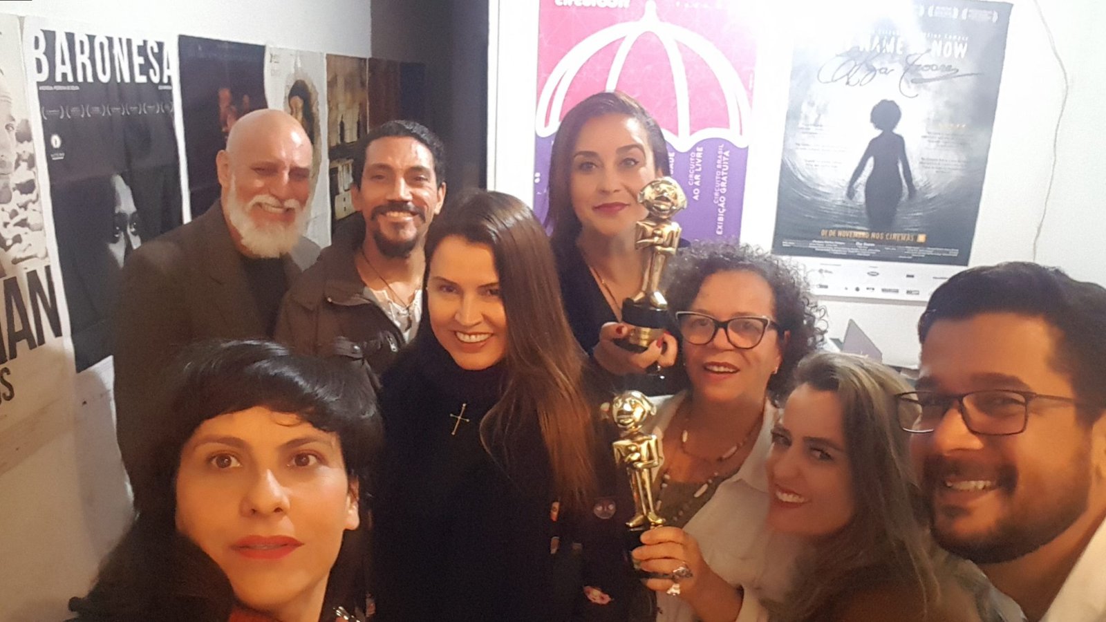 Mineira recebe troféu no Grande Prêmio do Cinema Brasileiro IT Filmes